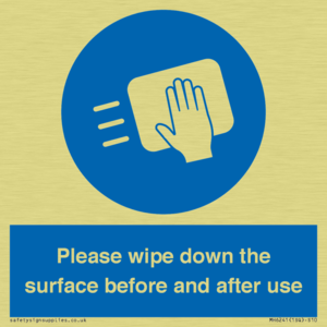 Please wipe down the surface before and after use